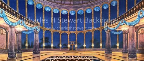 18x42 Palace Ballroom Backdrop By Charles H Stewart 2505
