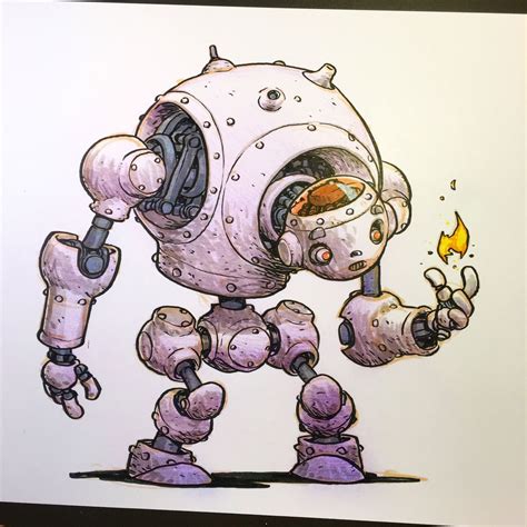 Mr Jake Parker Arte Robot Robot Art Robot Cartoon Cartoon Art