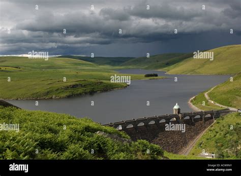 Craig Goch Reservoir And Dam Elan Valley Powys Mid Wales Stock Photo