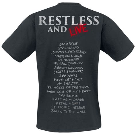 Restless And Live T Shirt Acquista Ora Su Emp