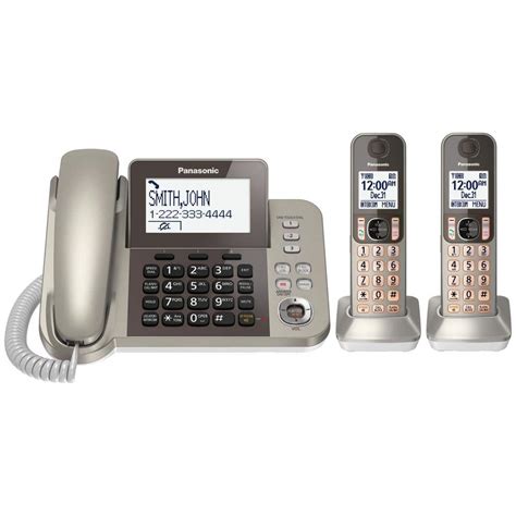 Panasonic Corded Cordless Phone System With Answering Machine And One