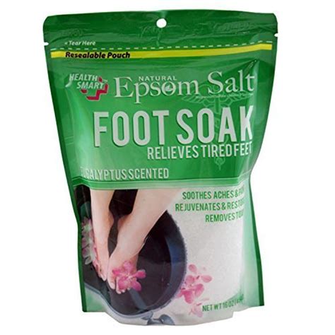 Natural Epsom Salt Foot Soak Eucalyptus 16oz 454g Buy Online In