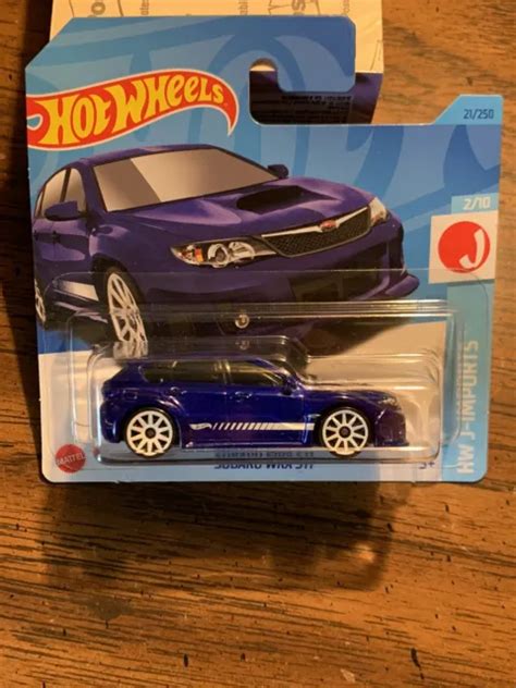 Hot Wheels J Imports Subaru Wrx Sti Short Card New On Card W