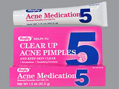 Clear Up Acne Pimples Acne Medication5 Benzoyl Peroxide Gel 5 E 15 Oz