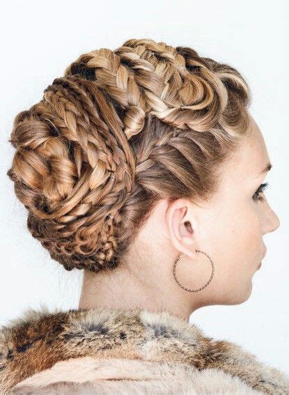 They will always bring out your courageous side and make you look. Viking Braided Updo by Annette Collins | Hair styles ...