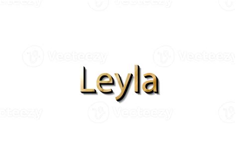 Leyla Nome 3d 15732950 Png