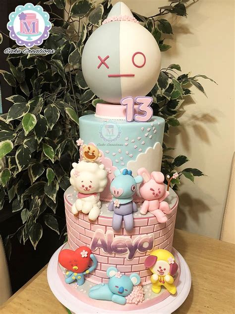 Bts Bt21 Fondant Cake Ideas De Pastel De Cumpleaños Pasteles