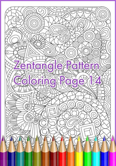 adult coloring page zentangle pattern zentangle inspired