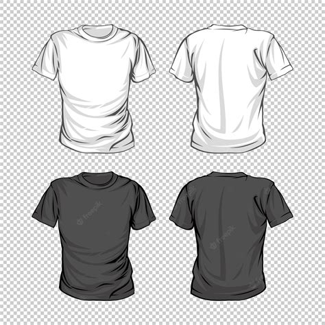 Premium Vector Black And White T Shirts Vector Template T Shirt