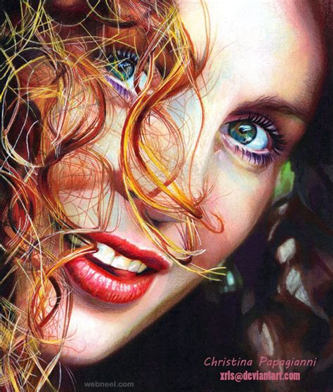 Hyper Realistic Color Pencil Drawing By Christina Papagianni 5