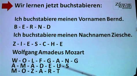 Deutsch Lernen A1 Buchstabieren Youtube