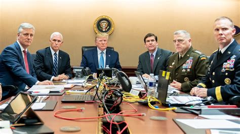 Situation Room Photos Out Of Trump Watching Abu Bakr Al Baghdadi Raid