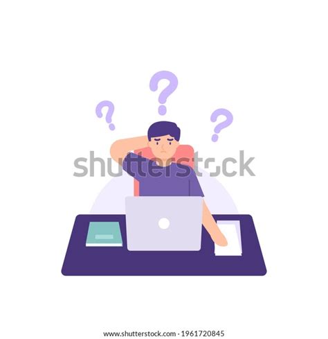 Run Out Ideas Need Inspiration Problems Stock Vector Royalty Free