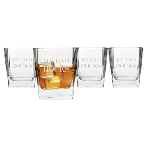 Fathers Day Dad Rocks Whiskey Glasses In 2021 Dad Rocks
