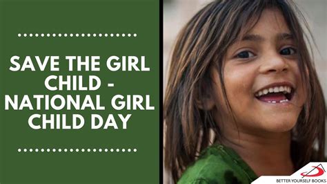 Save The Girl Child National Girl Child Day Youtube