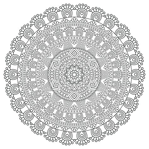 Mandala With Multiple Levels Very Difficult Mandalas For Adults
