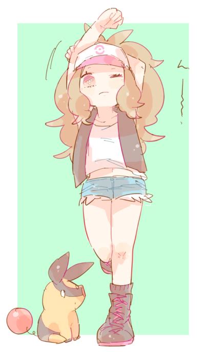 Hilda And Tepig Pokemon And 2 More Drawn By Katiko Danbooru