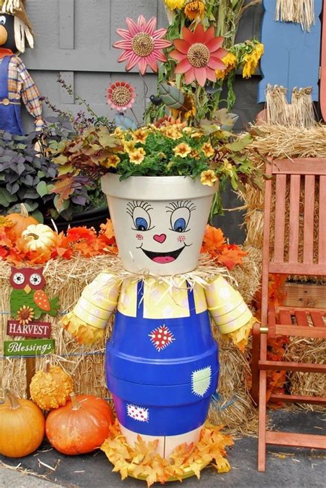 Clay Pot Scarecrow All Free Crafts