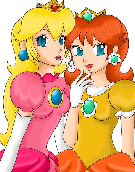 Super Mario Princess Peach And Princess Daisy By Ladyofcourage On