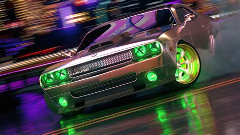 Dodge Challenger Neon Wallpaper