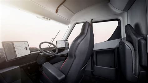 The Tesla Semi Truck Interior Dump Truck