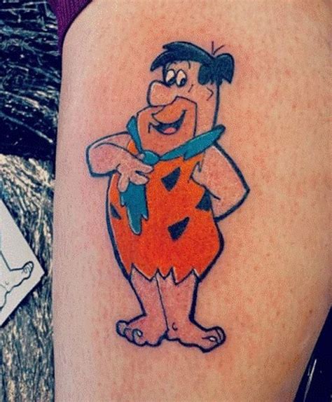 20 Amazing Fred Flintstone Tattoo Designs With Meanings And Ideas