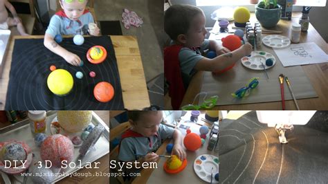 It is the perfect demo working model of solar system. Mixing Playdough: DIY 3-D Solar System