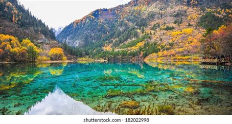 Azure Crystal Clear Water Lake Among Stock Photo Edit Now 466928702