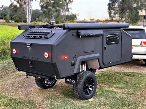 Experience Adventure With Kamakou Off Road Cargo Camper Trailer In Design With Rooftop Tent