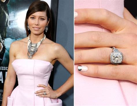 Jessica Biel Picture Hollywoods Biggest Engagement Rings Abc News