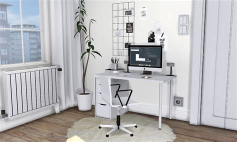 Mxims Mono Workstation Ikea Linnmon Alex Desk Simutile