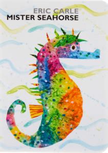 Sturdy sheet of white paper with seahorse outline printed on it blank sturdy sheet of white paper for background (can use watercolor paper eric carle uses watercolor and painted paper collages to create his distinctive style! Mister Seahorse by Eric Carle - Ivy's Library