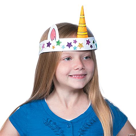 Color Your Own Unicorn Crown Kit 12 Pc Oriental Trading