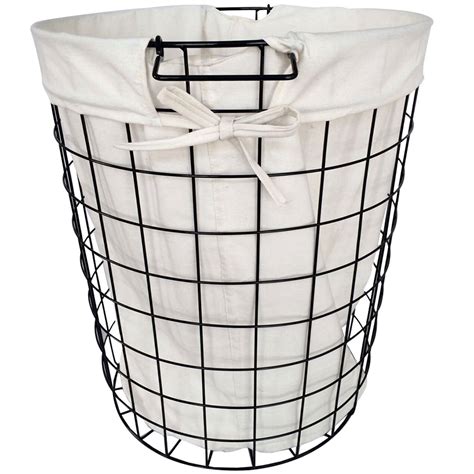 Need to travel up, downstairs or across your home to begin your laundry routine? Black Metal Hamper W/Handles L | Hamper, Laundry hamper ...