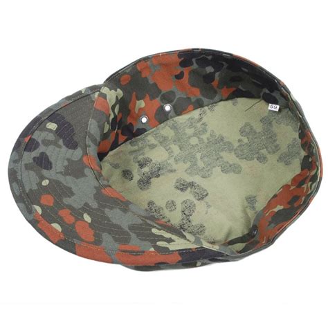 Ww2 German Army Flecktarn Camo Military Camouflage Field Cap Hat