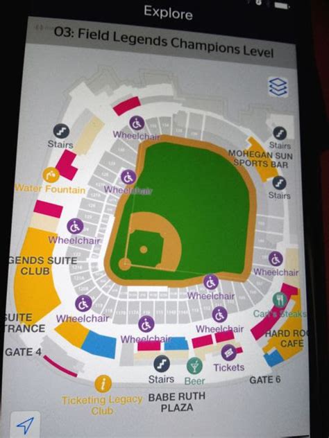 Yankee Stadium Food Map Living Room Design 2020