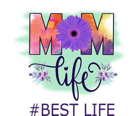 FREE Mom Life Sublimation Designs in PNG Format. - Daisy Multifacética png image