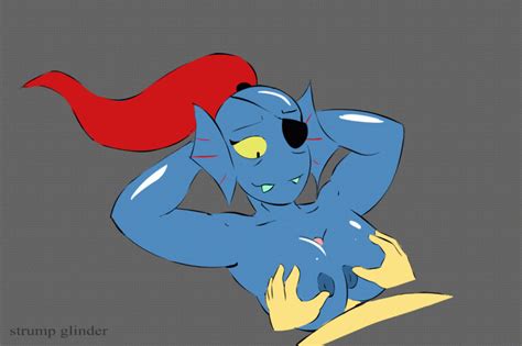 Rule 34 Animated Areola Arms Behind Head Blue Nipples Blue Skin