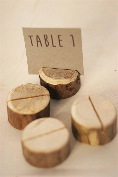 Paper And Party Supplies Wedding Decor Diy Rustic Table Number Holders