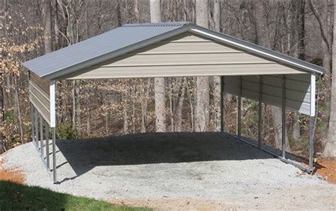 20x20 Vertical Roof Carport North Alans Factory Outlet