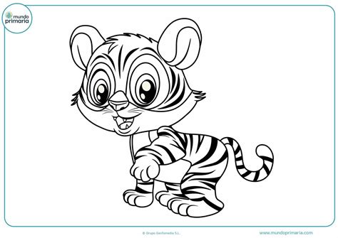 Dibujos De Tigres Para Colorear Fáciles De Imprimir