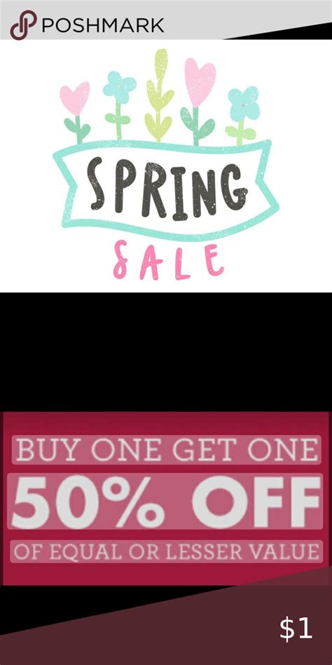 Closet Wide Spring Sale Buy One Get One Half Off One Half Buy One