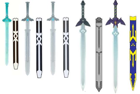 All Zelda Skyward Sword Swords By Skilarbabcock On Deviantart