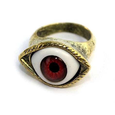 Punk Goth Jewellery Classic Vintage Evil Eye Finger Ring Eyeball T