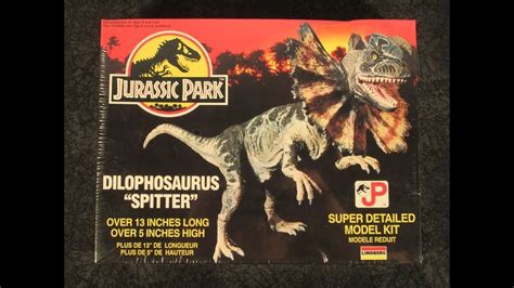 Lindberg Jurassic Park Dilophosaurus Spitter Model Kit Complete Youtube