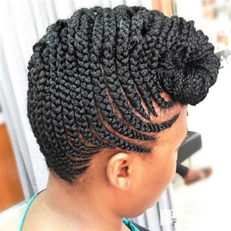 Cornrows are often done in simple, straight lines, as the term implies, but they can also be styled in elaborate geometric or curvilinear designs. 20 Best African American Braided Hairstyles for Women 2020 ...