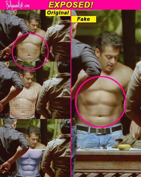 Salman Khans Six Pack Abs Fake Bollywood News And Gossip Movie