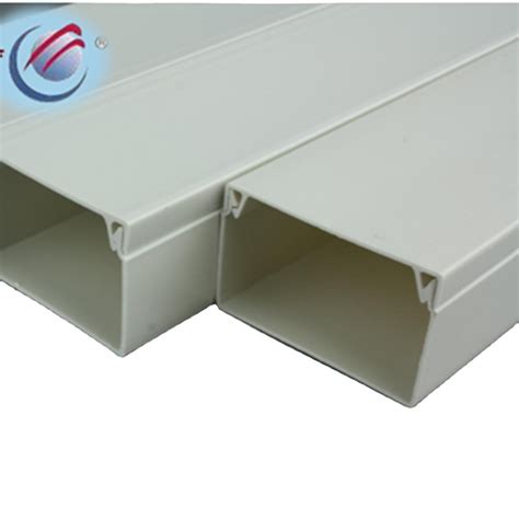 White Self Adhesive Pvc Trunking Cable Wire Tidy Plastic Electrical Conduit Mini Trunk Buy Pvc