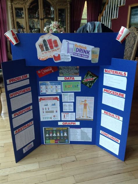Rethink Your Drink 5th Grade Science Fair Project Winning Science Fair