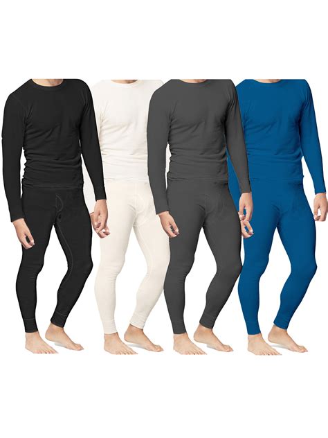 Place And Street Mens 2pc Thermal Underwear Set Cotton Long Johns